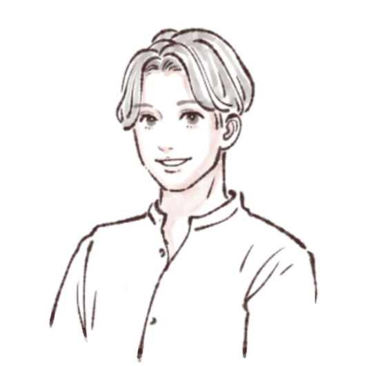 吹き出しの男性アイコン